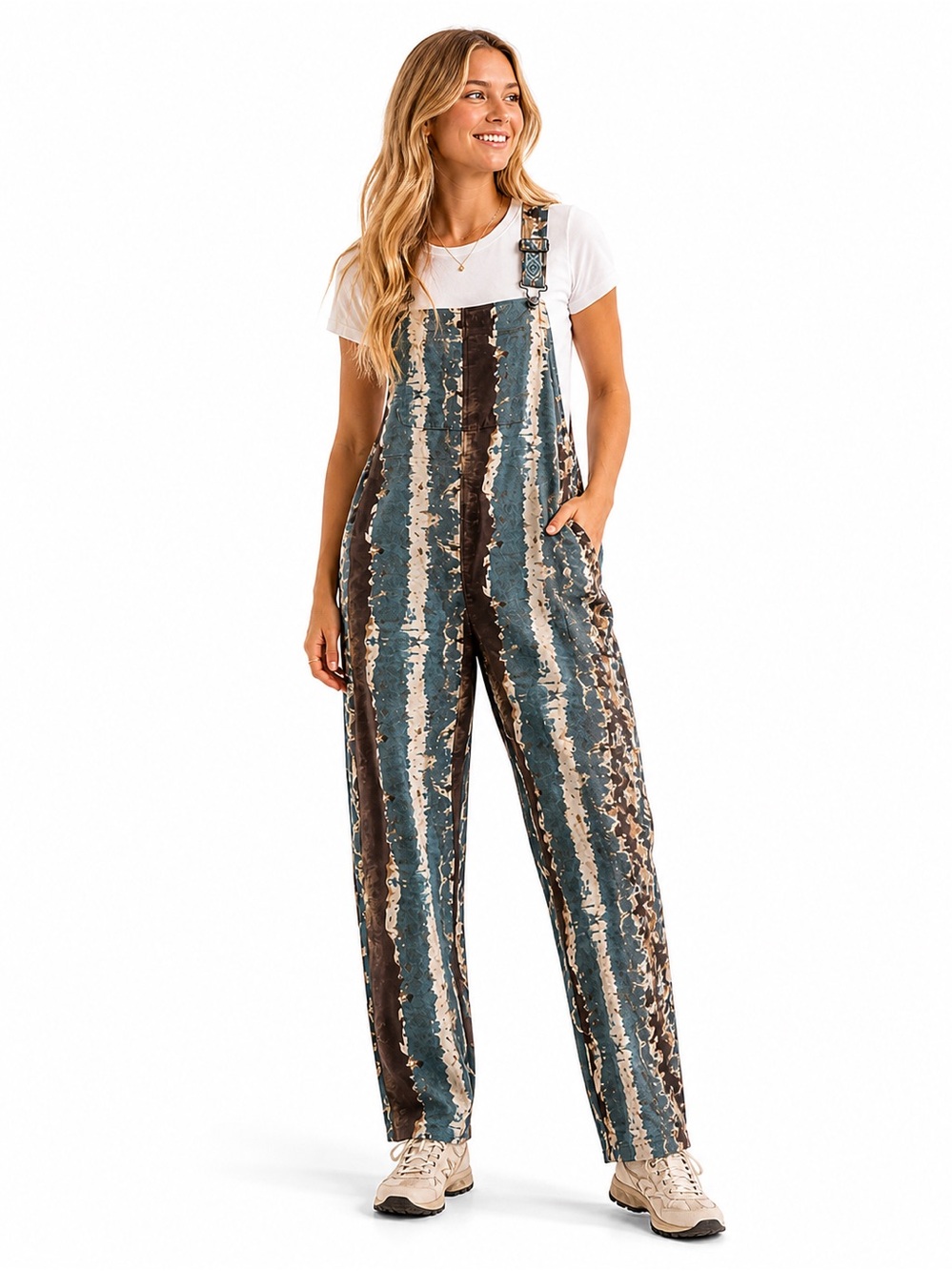 Kavu San Blas Overalls Rocky Mountain Tie Dye Size M Sold Out Print